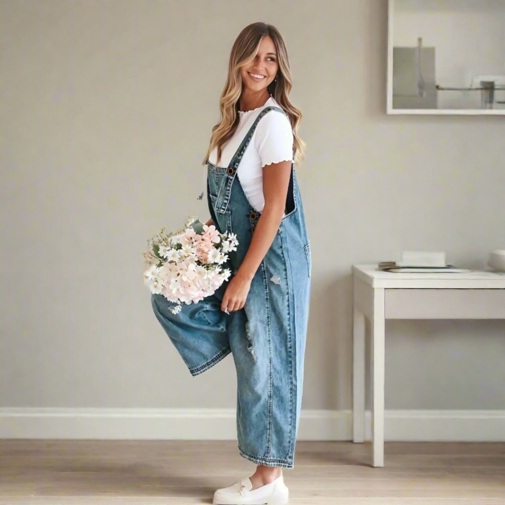 CARMELITA™ – Vintage Washed Nastavitelný Overal