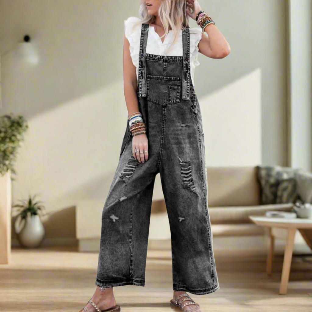 CARMELITA™ – Vintage Washed Nastavitelný Overal