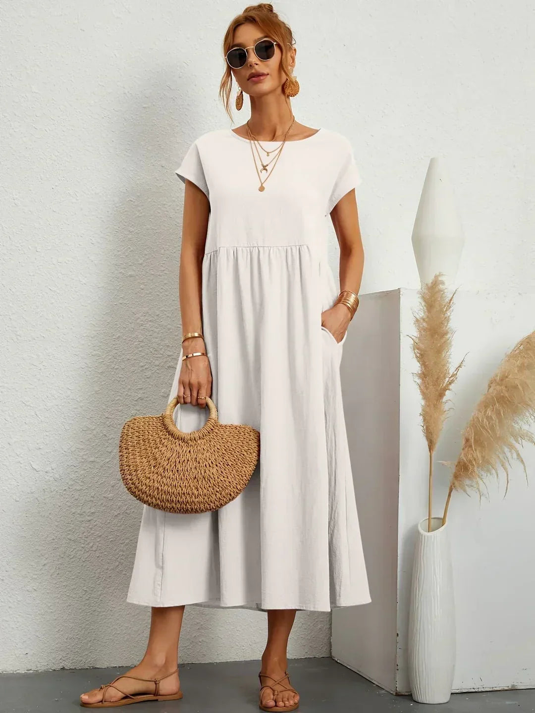 Gabrielle | Elegantní midi šaty s nadčasovým designem