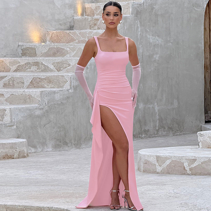 MARILYN™ - Elegantní formální maxi šaty s odhaleným zadním dílem