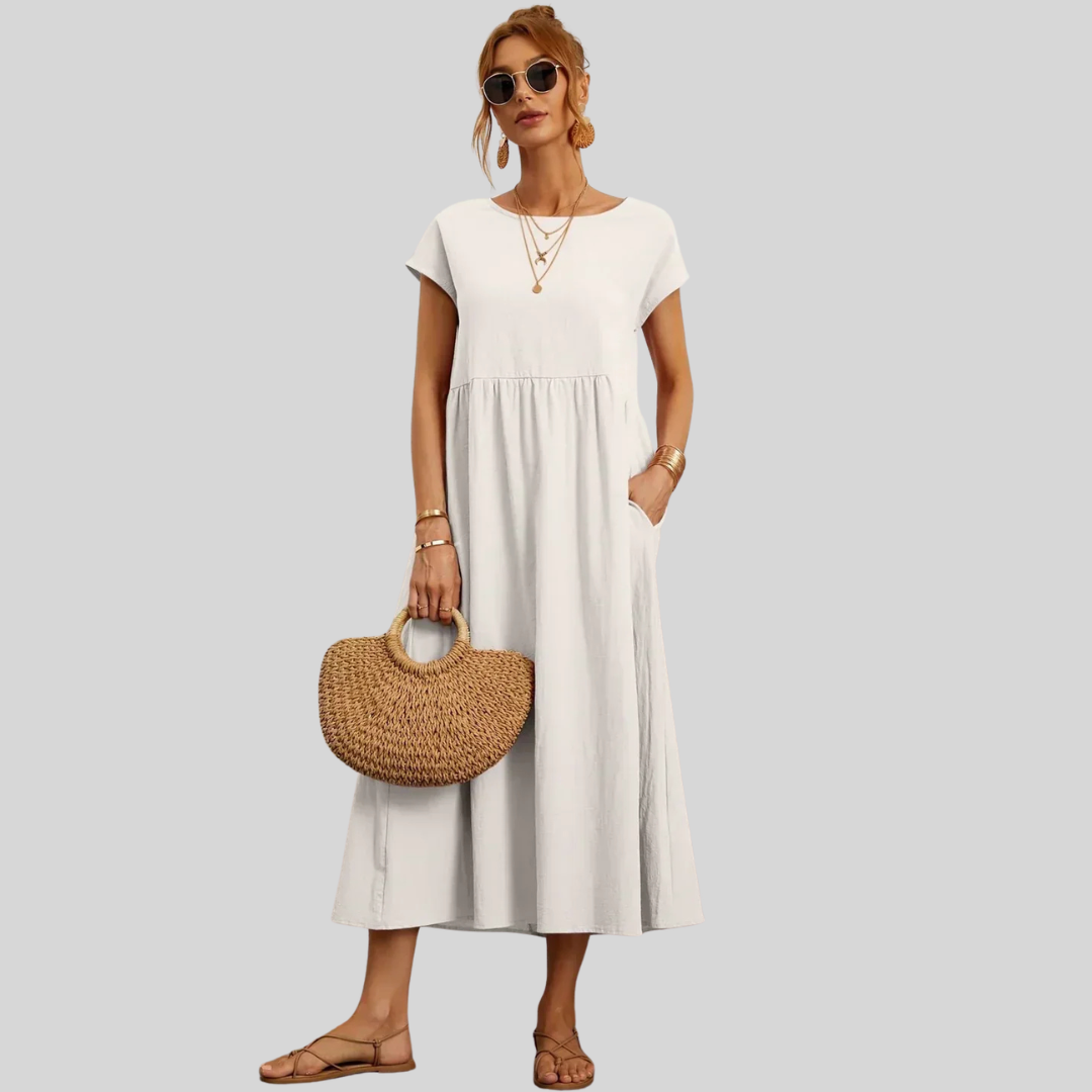 Gabrielle | Elegantní midi šaty s nadčasovým designem