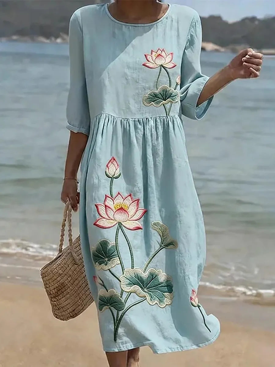 Lily Kensington™ - Měkké květinové každodenní šaty