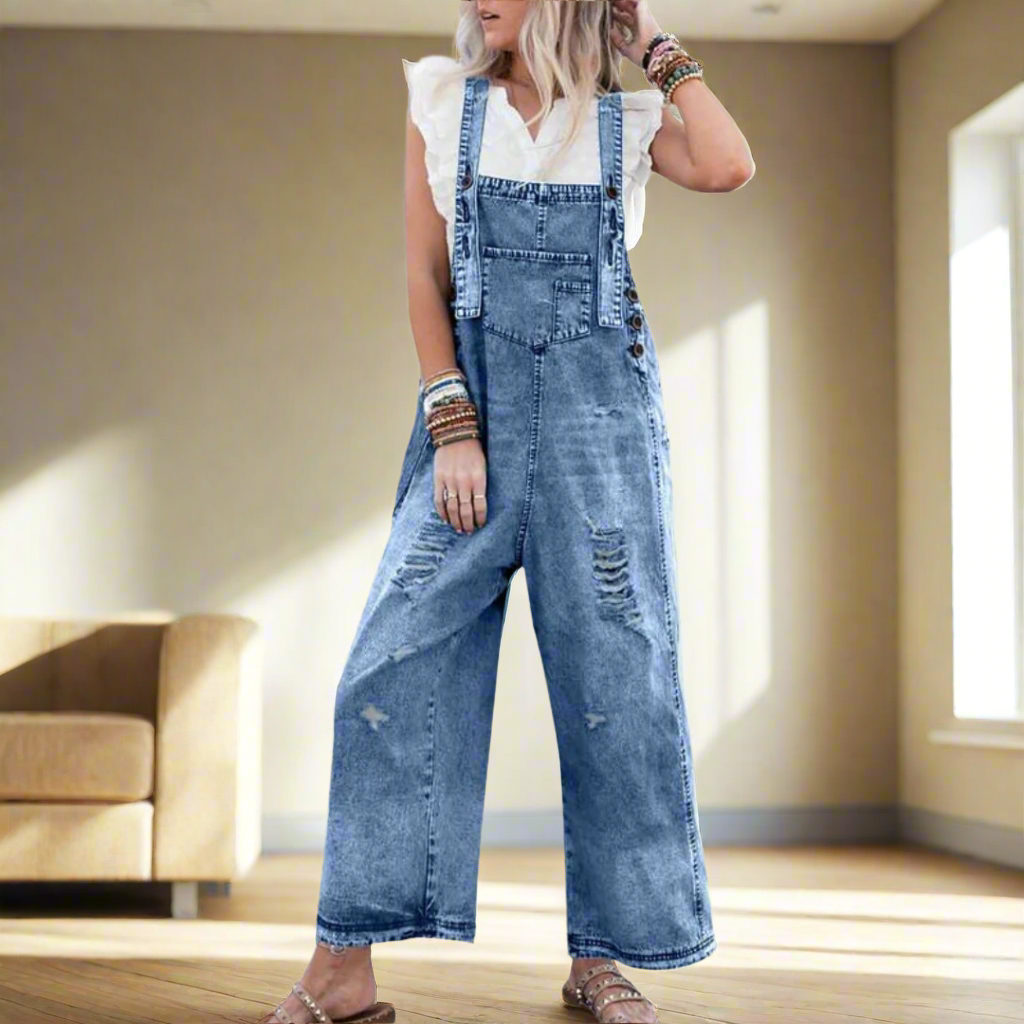 CARMELITA™ – Vintage Washed Nastavitelný Overal
