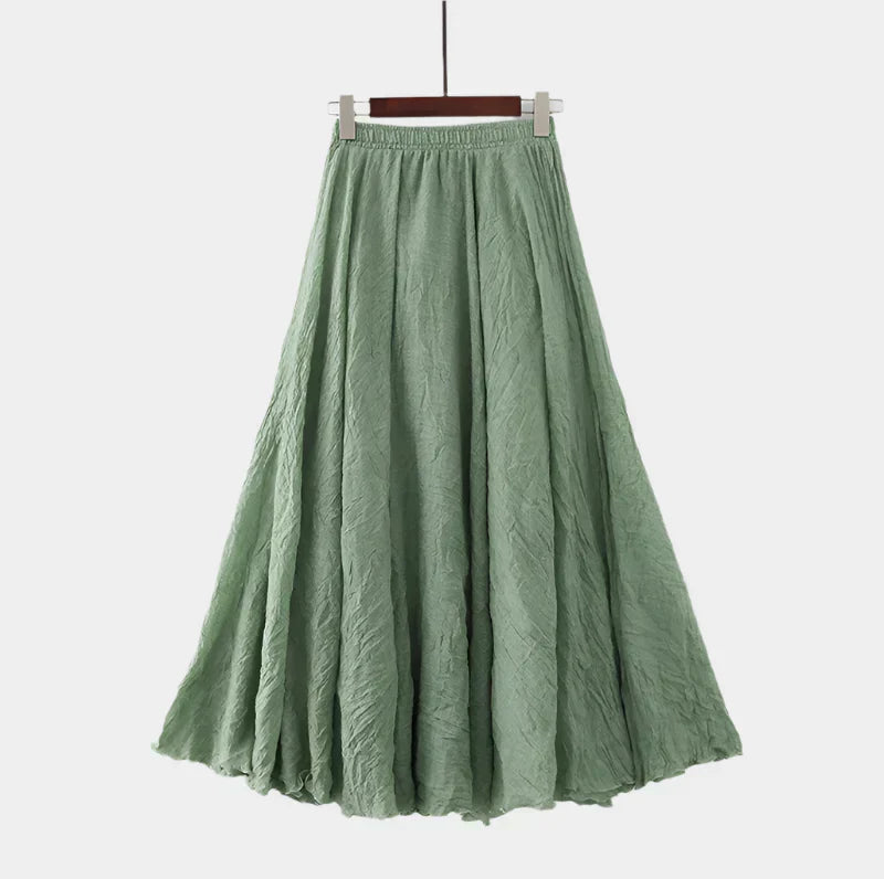 Kristýna Elegantní Vysokopásová Dlouhá Sukně Vzdušná